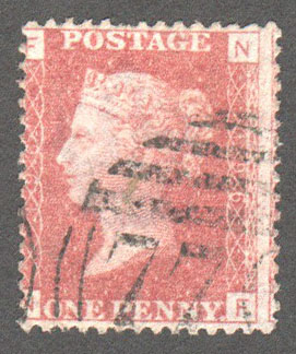Great Britain Scott 33 Used Plate 196 - NF - Click Image to Close